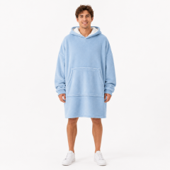 poncho azzurro