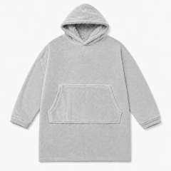 poncho grigio chiaro