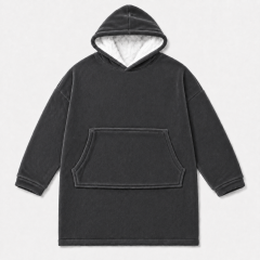 poncho grigio scuro
