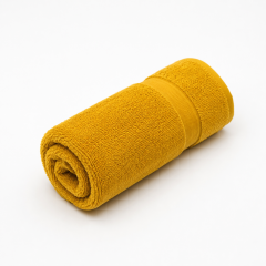 Salvietta viso MOON giallo senape 50x100