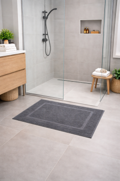 Tappeto Bagno MARY grigio scuro
