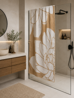 Telo Bagno Amalfeo 90x150 cm beige e panna beige e panna