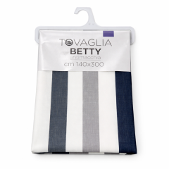Tovaglia Betty Antimacchia 140x300 cm Righe