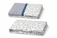Completo letto lenzuola Zoe STAMPATO bianco e verde