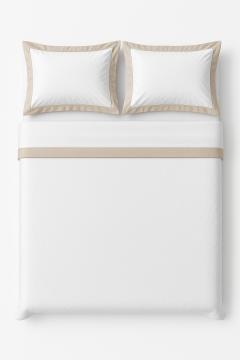 Completo letto lenzuola Zoe TINTA UNITA beige